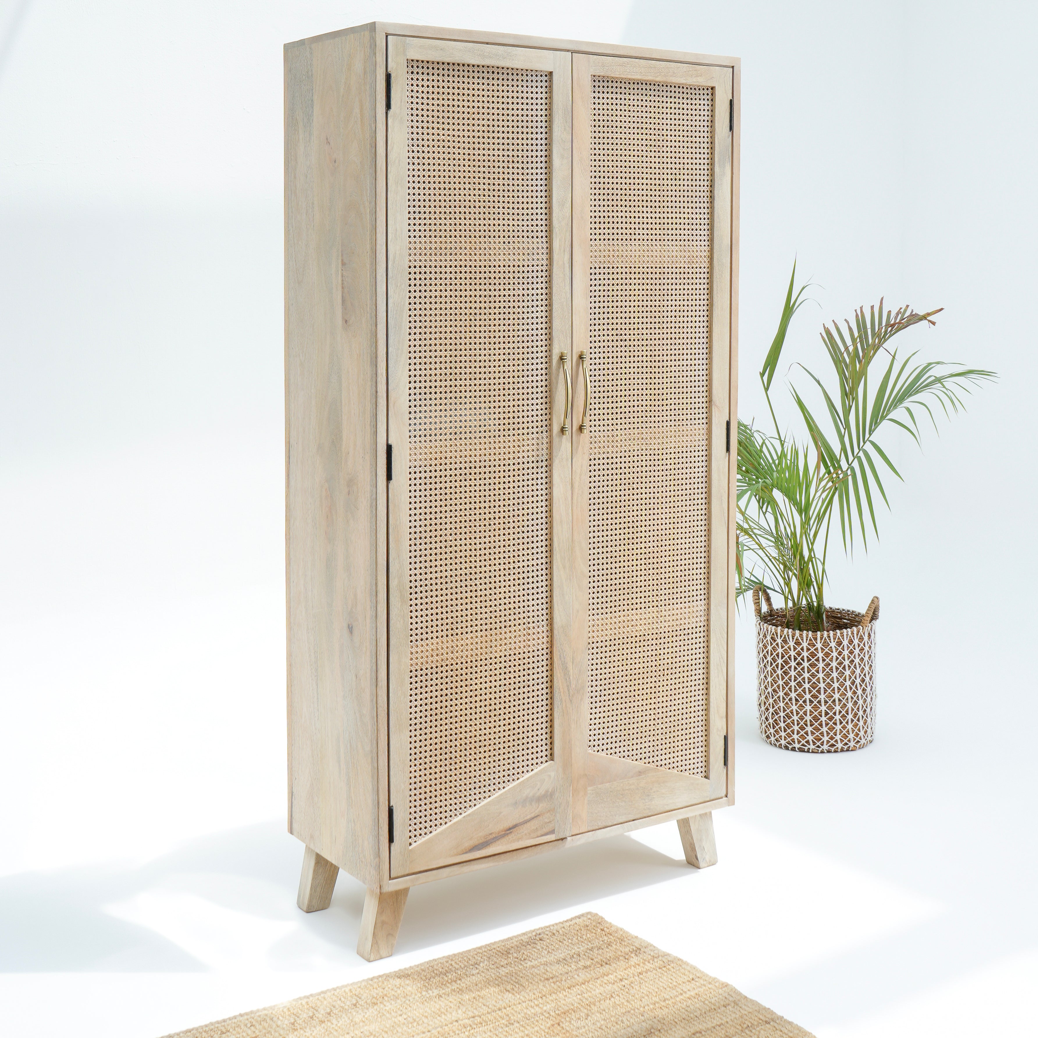 Cape Town Charm Cane Door Cabinet