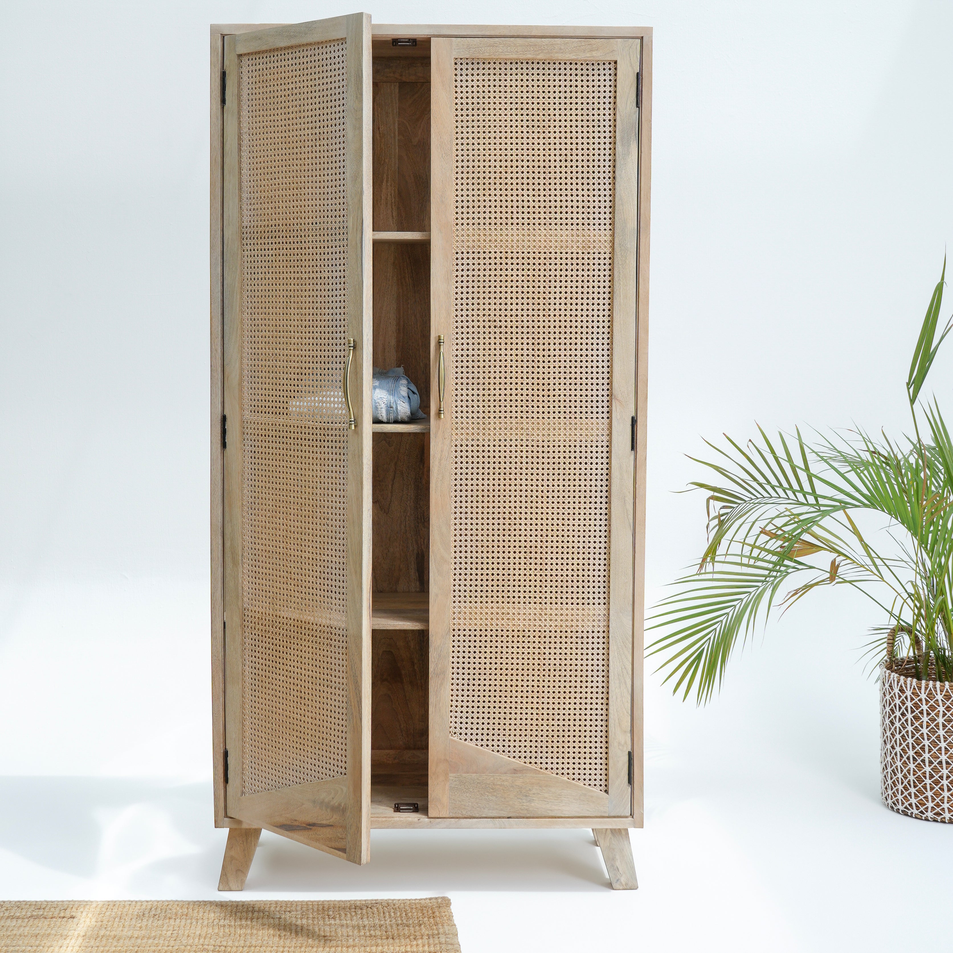 Cape Town Charm Cane Door Cabinet