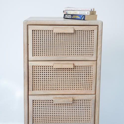 CANOVIA CANE FOUR DRAWER CHEST