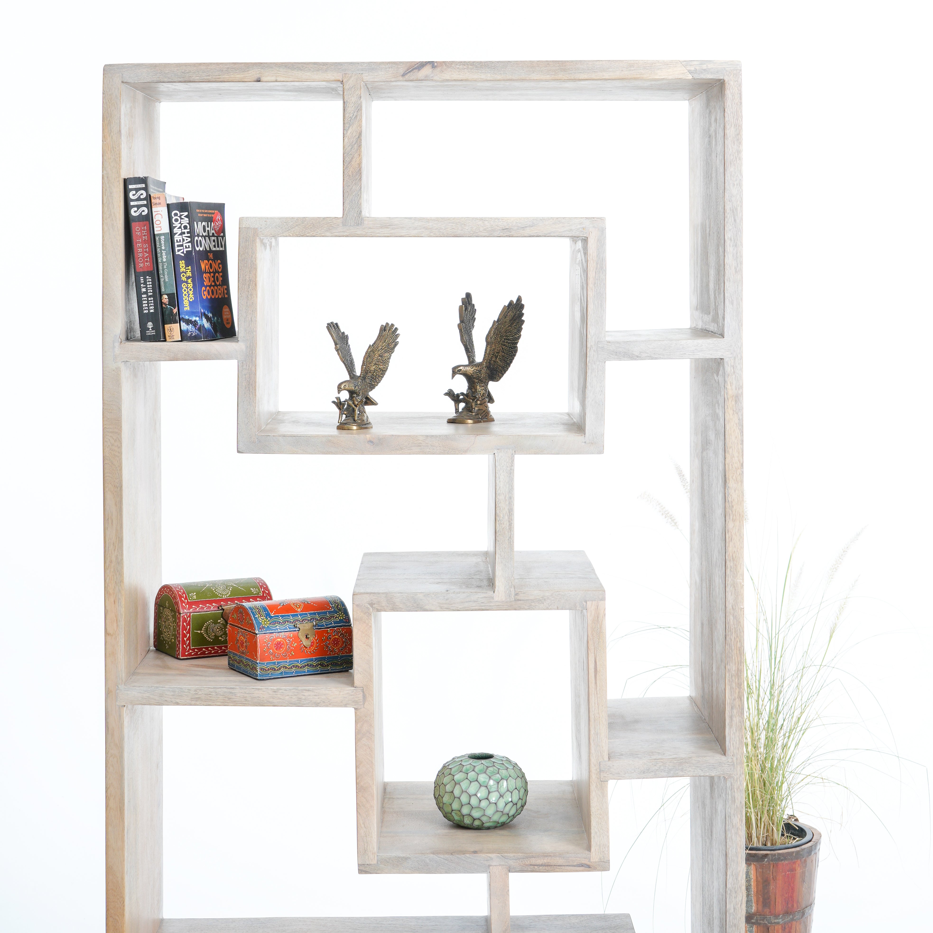 Brussels Mango Wood Bookshelf