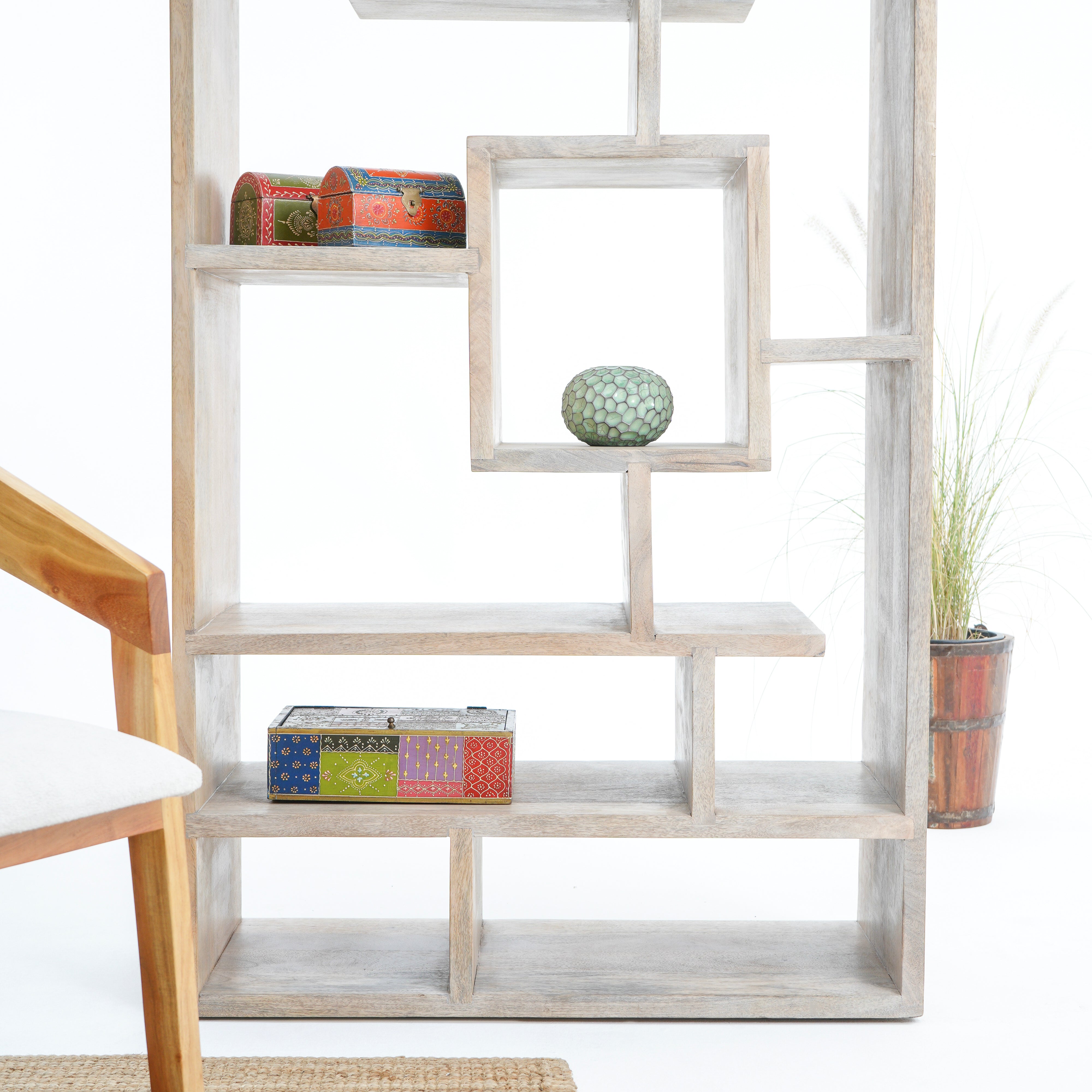 Brussels Mango Wood Bookshelf