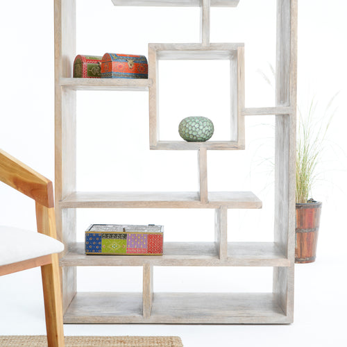 AUREVO WOODEN BOOKSHELF