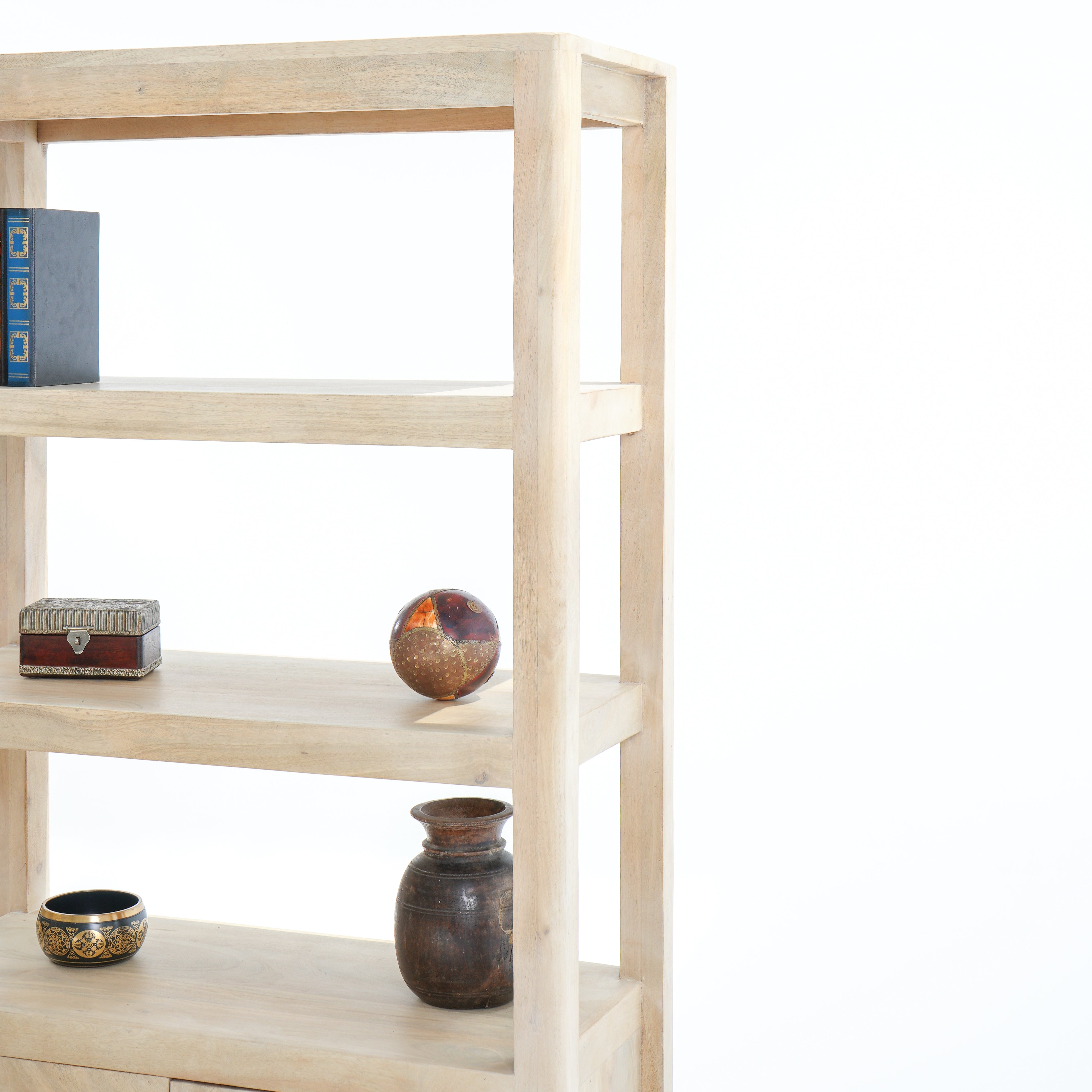 Alcove Mango Two-Door Bookshelf