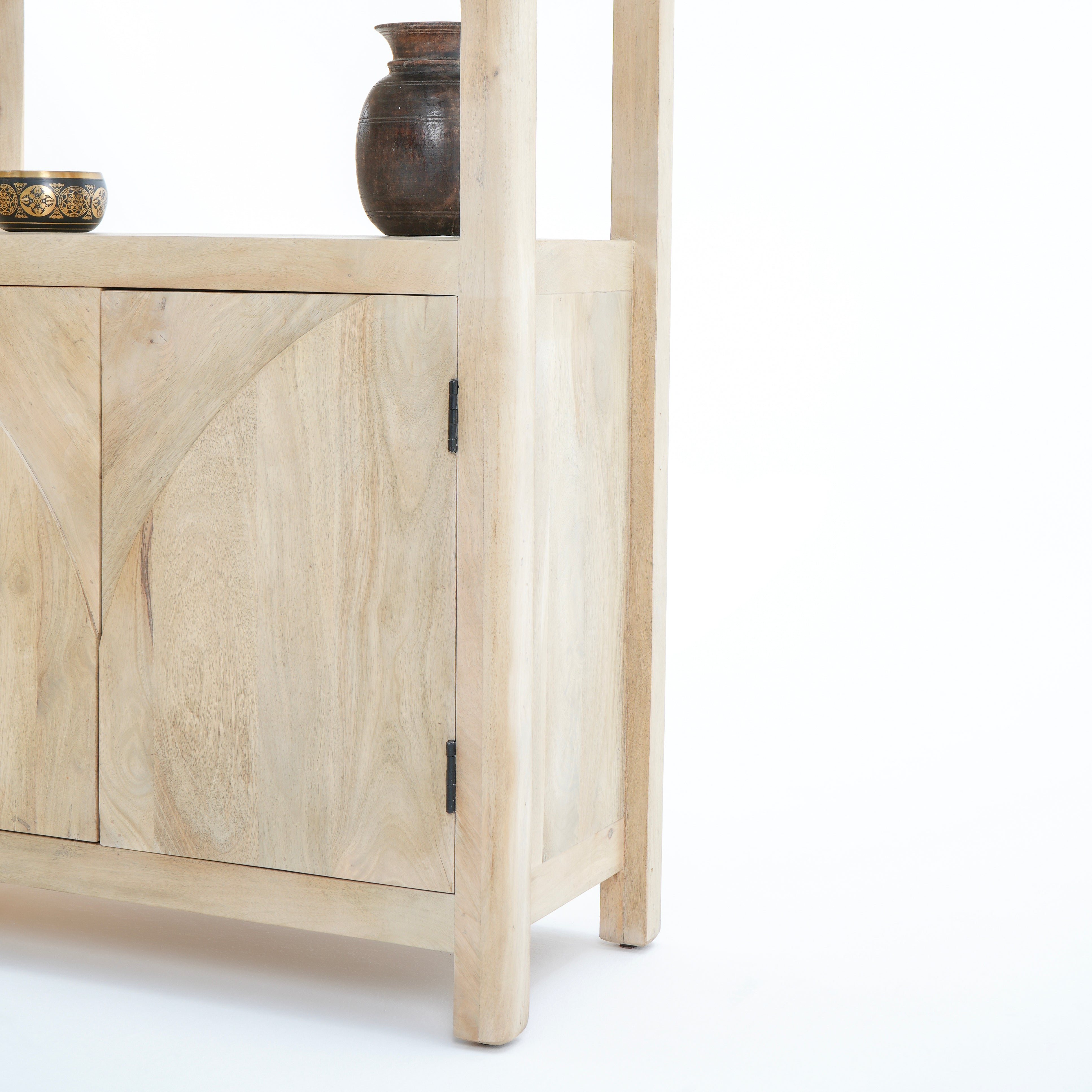 Alcove Mango Two-Door Bookshelf