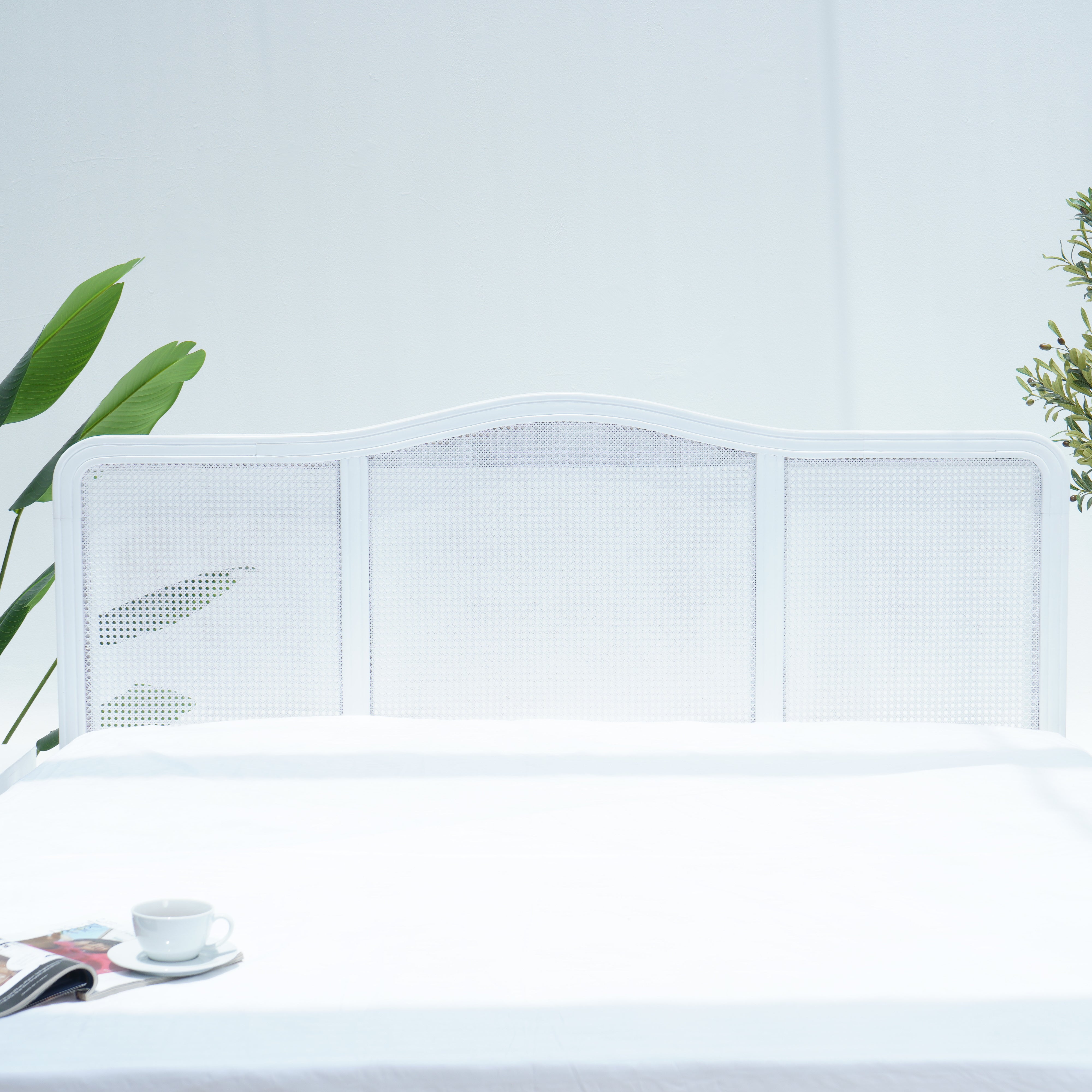 WDN RATTAN WHITE COLOR BED
