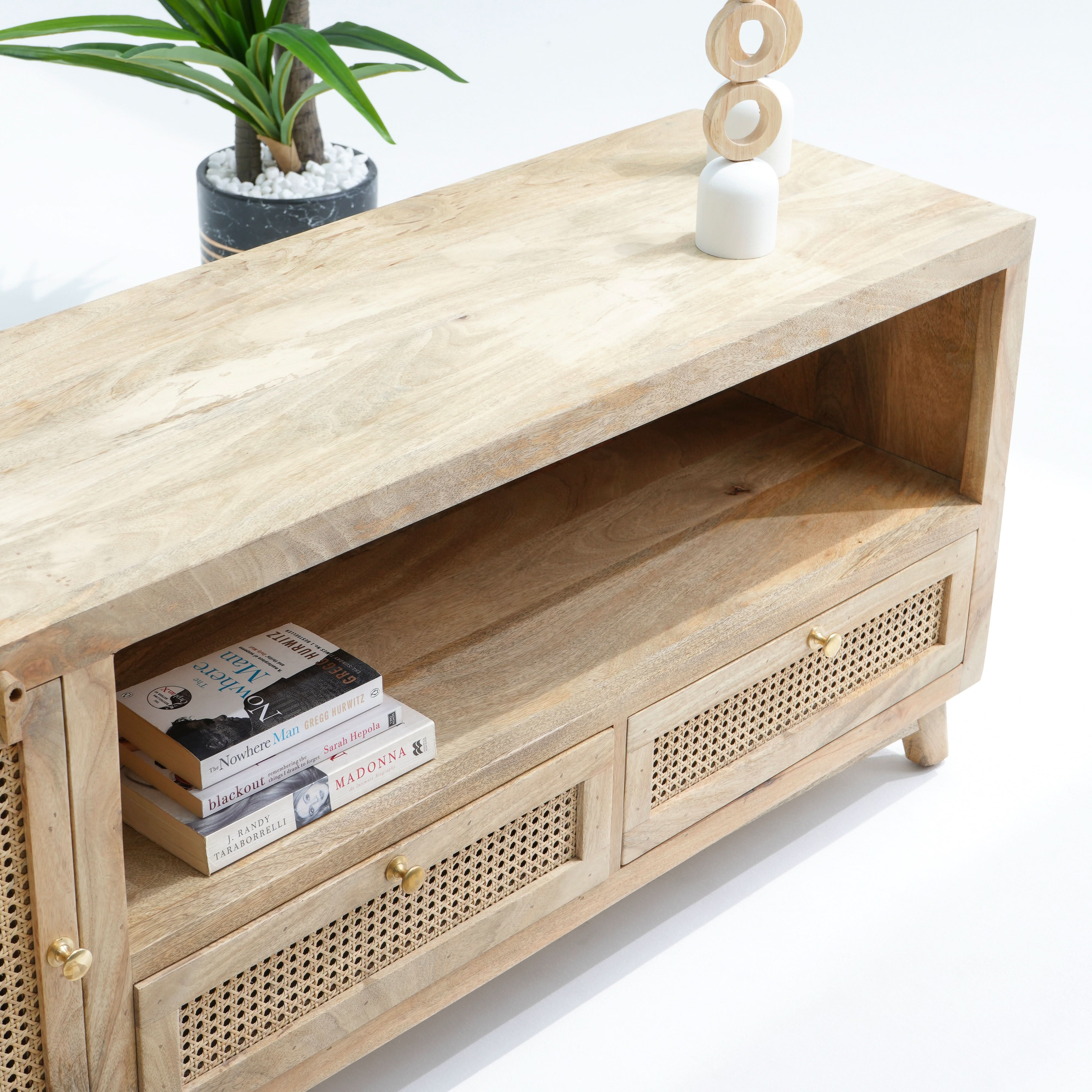 Plaza Rattan Tv stand - Art and craft furniture 
