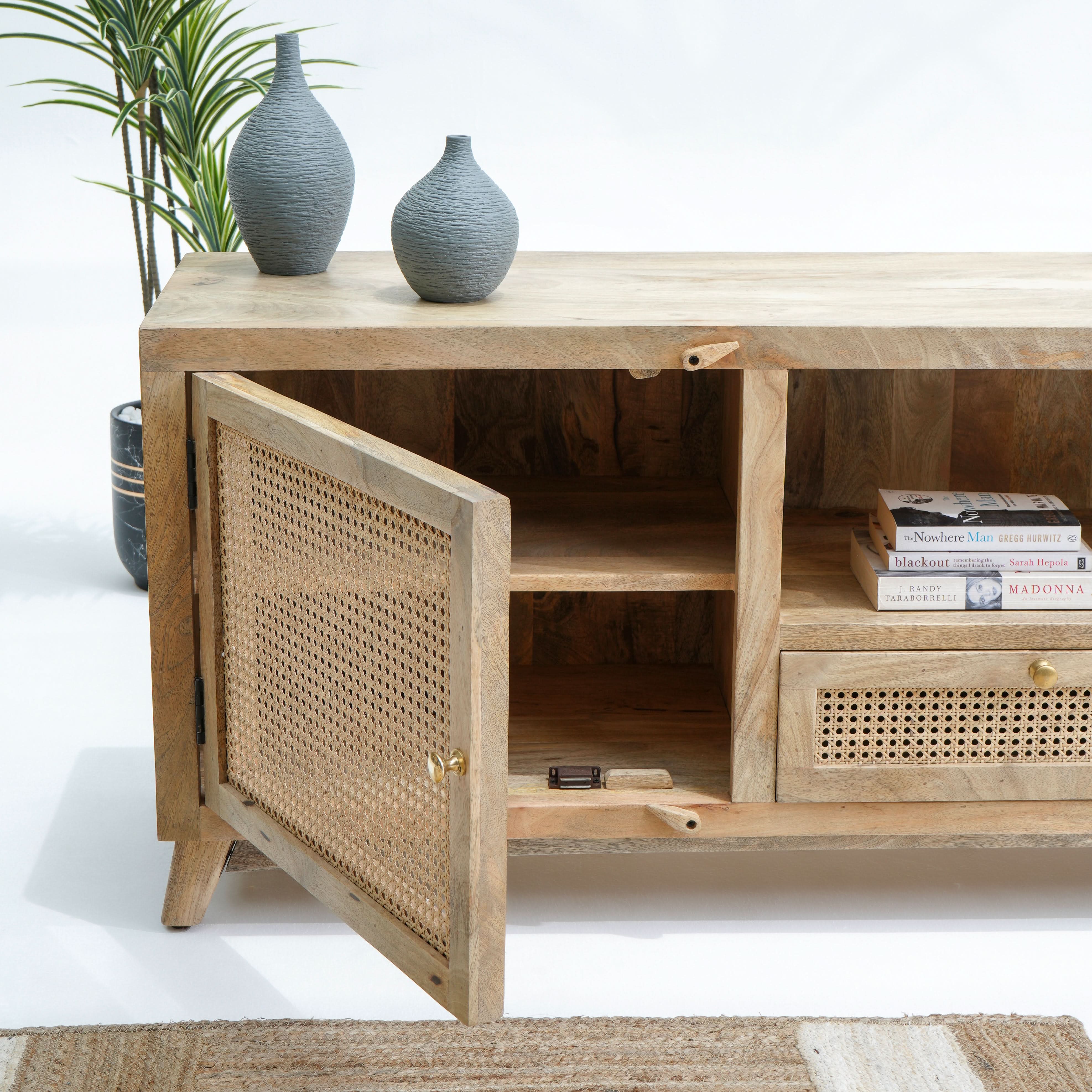 Plaza Rattan Tv stand - Art and craft furniture 