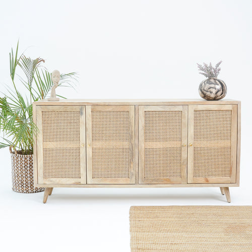 CANOVIA CANE FOUR DOOR SIDEBOARD