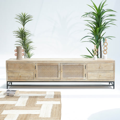 CANOVIA FOUR DRAWERS TWO DOOR  TV STAND