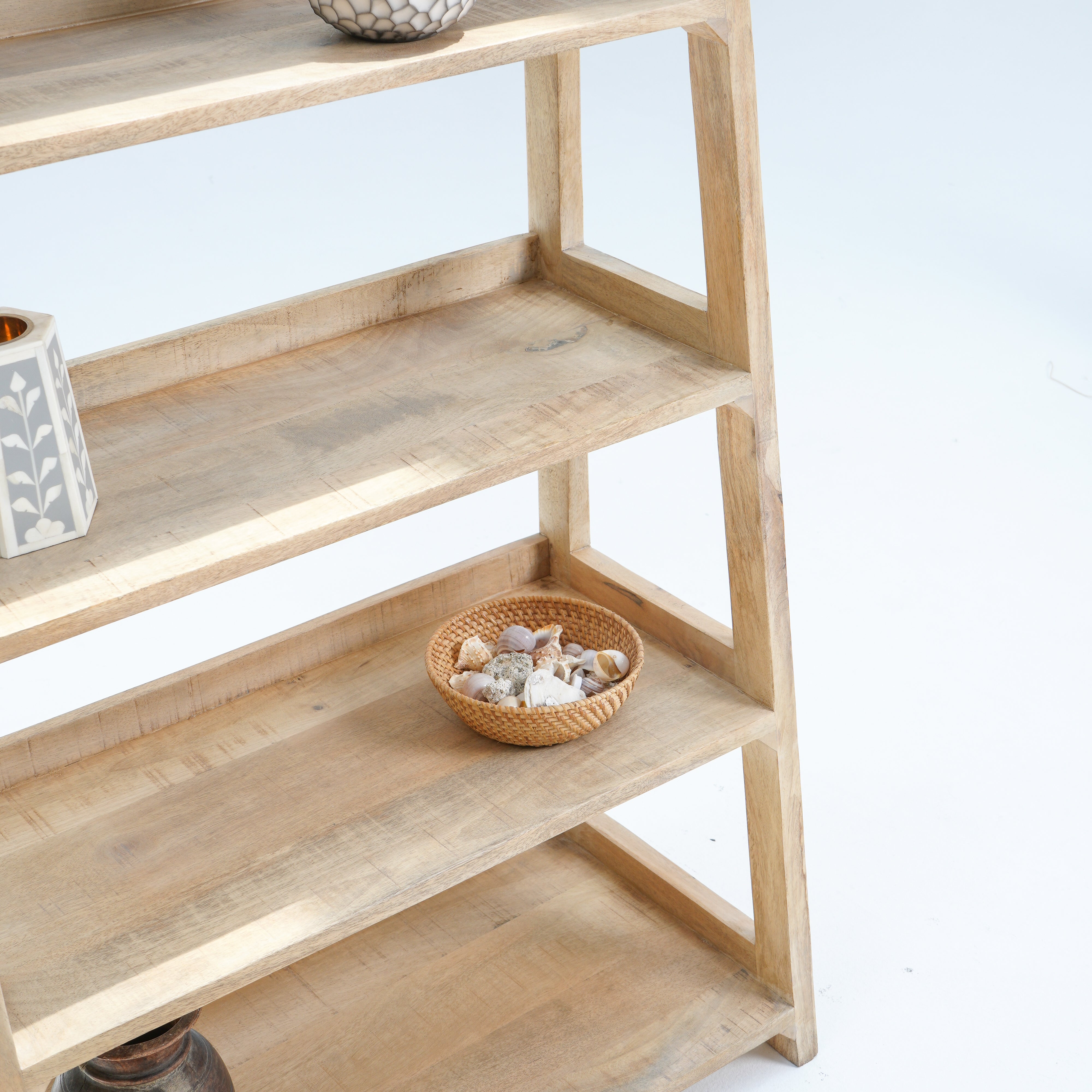 Madrid Mango Six-Step Open Bookshelf