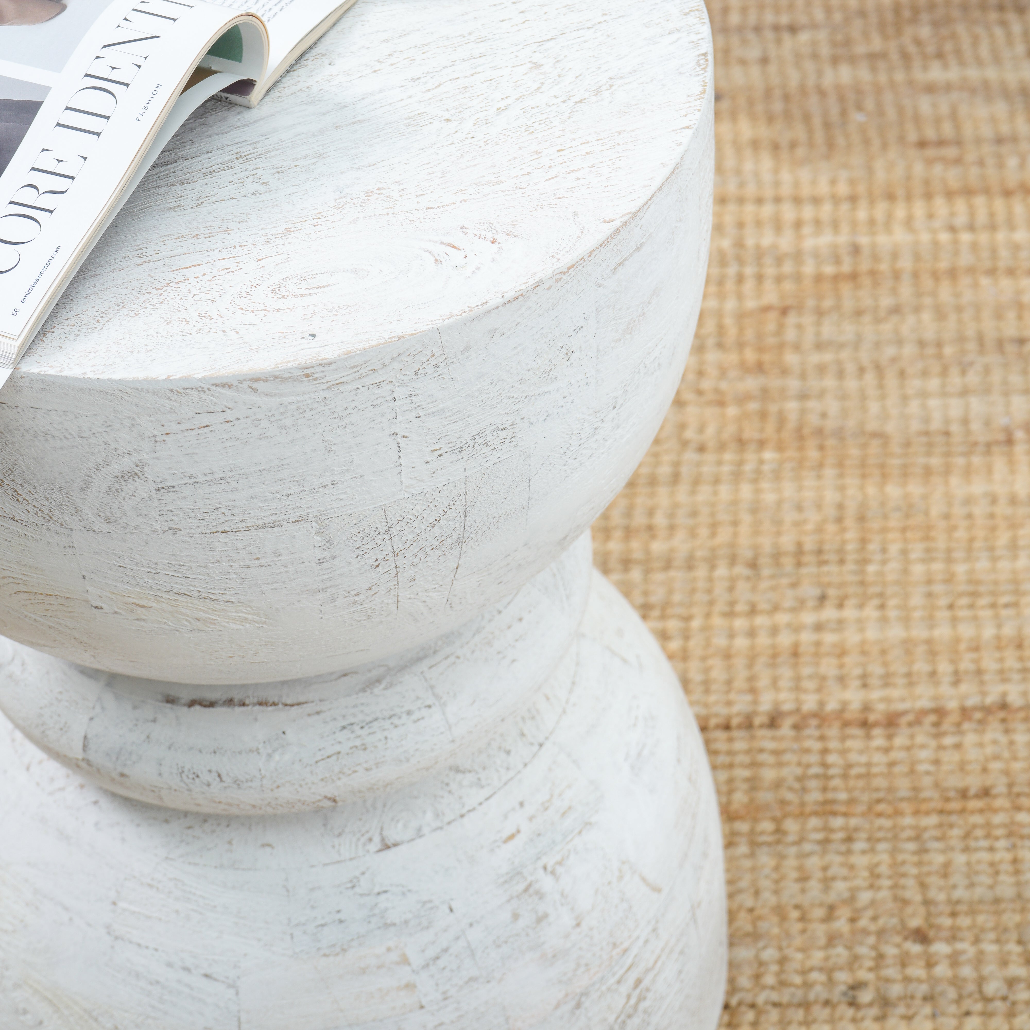 MANGOEDGE WOODEN SIDE TABLE