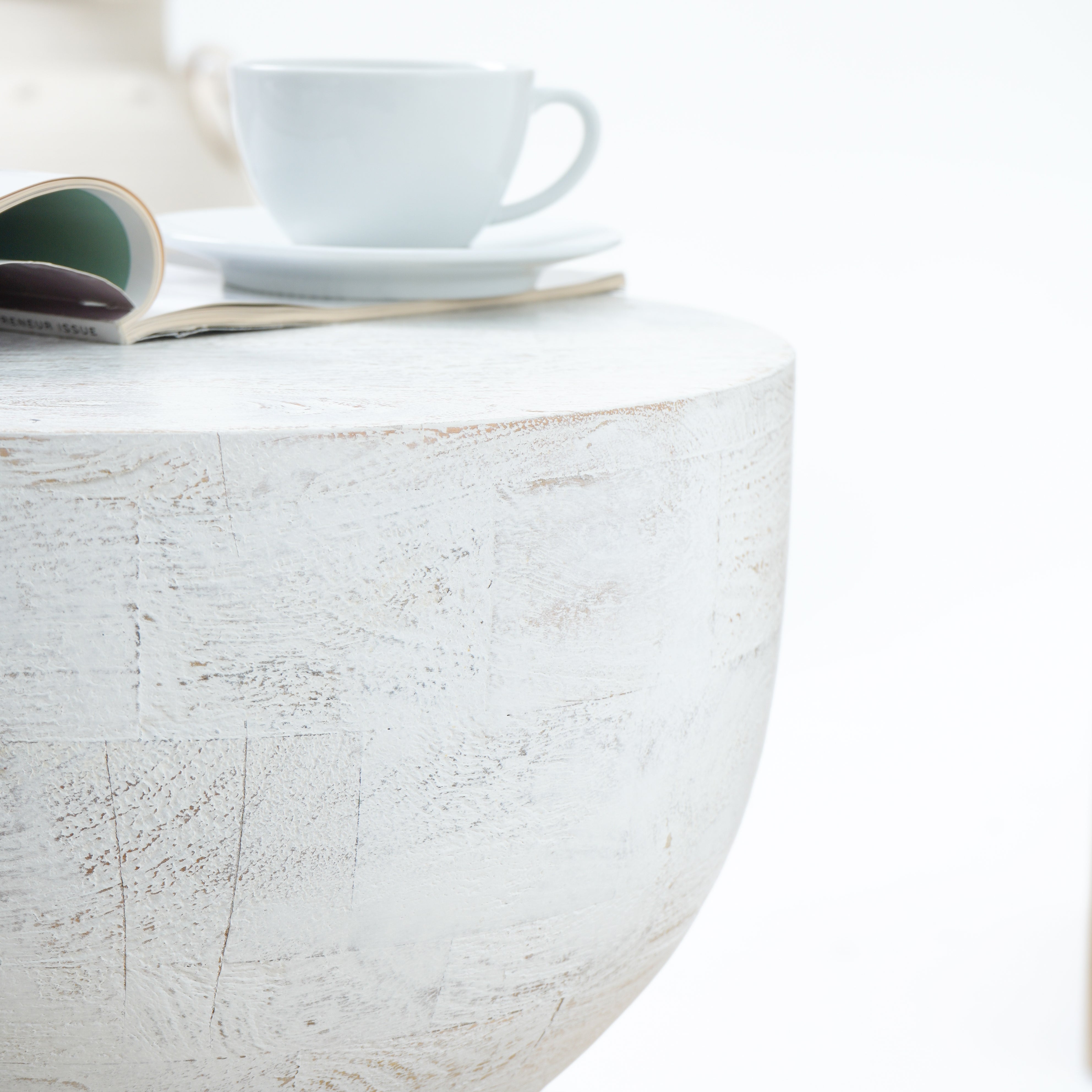 MANGOEDGE WOODEN SIDE TABLE