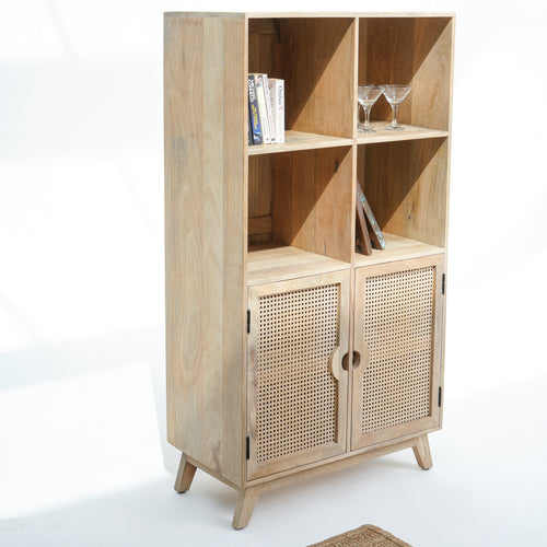 CANOVIA CANE TWO-DOOR BOOKSHELF