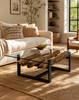 RAILWAY LOG COFFEE TABLE