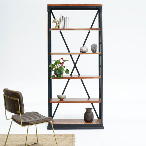 AMSTERDAM ACACIA WOOD BOOKSHELF