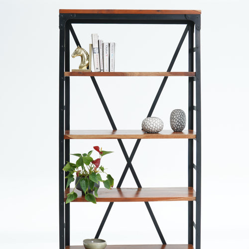 AMSTERDAM ACACIA WOOD BOOKSHELF