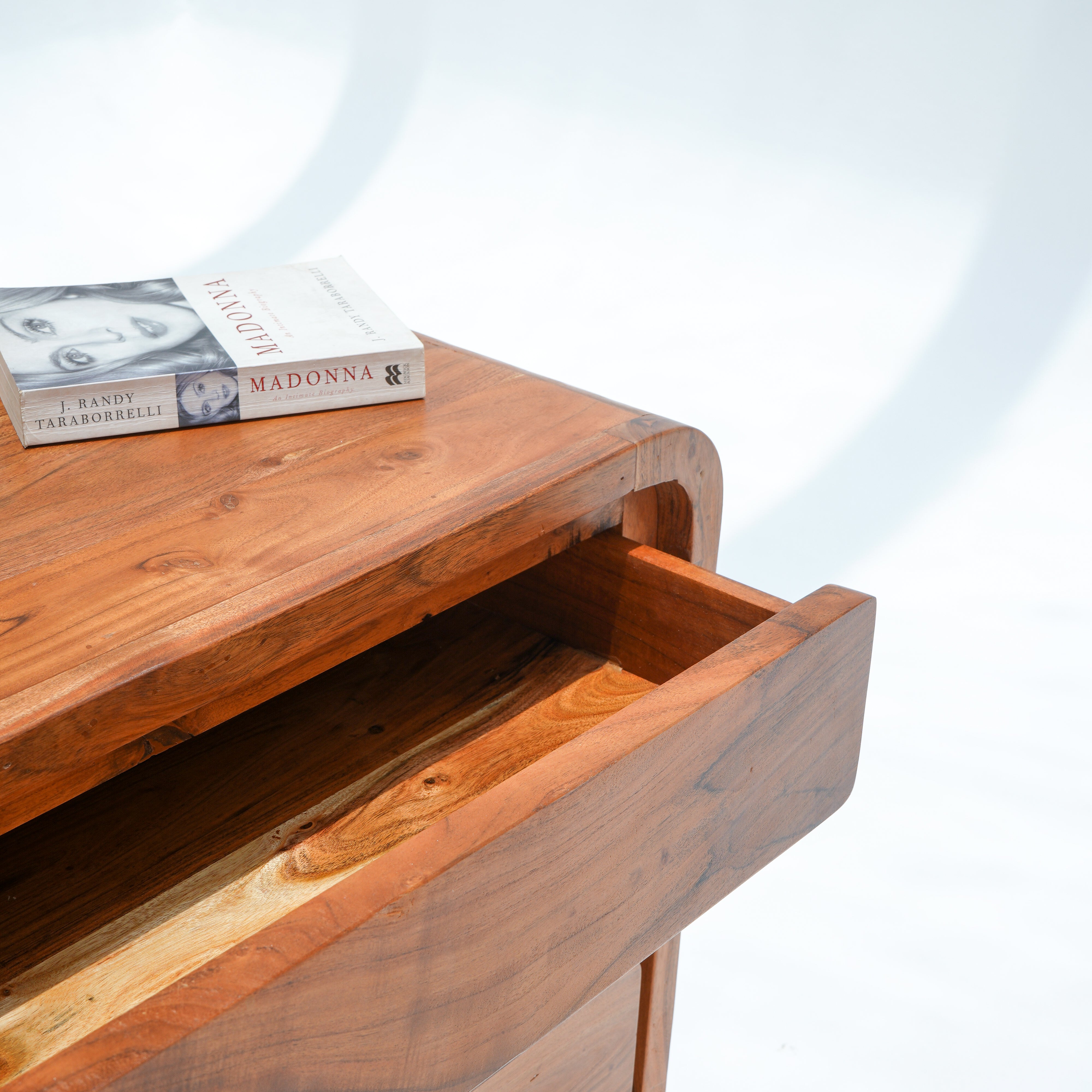 Vintage Acacia Wood dresser cabinet