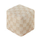 NUBAI HAND WOVEN JUTE & COTTAN POUF - Art and craft furniture 