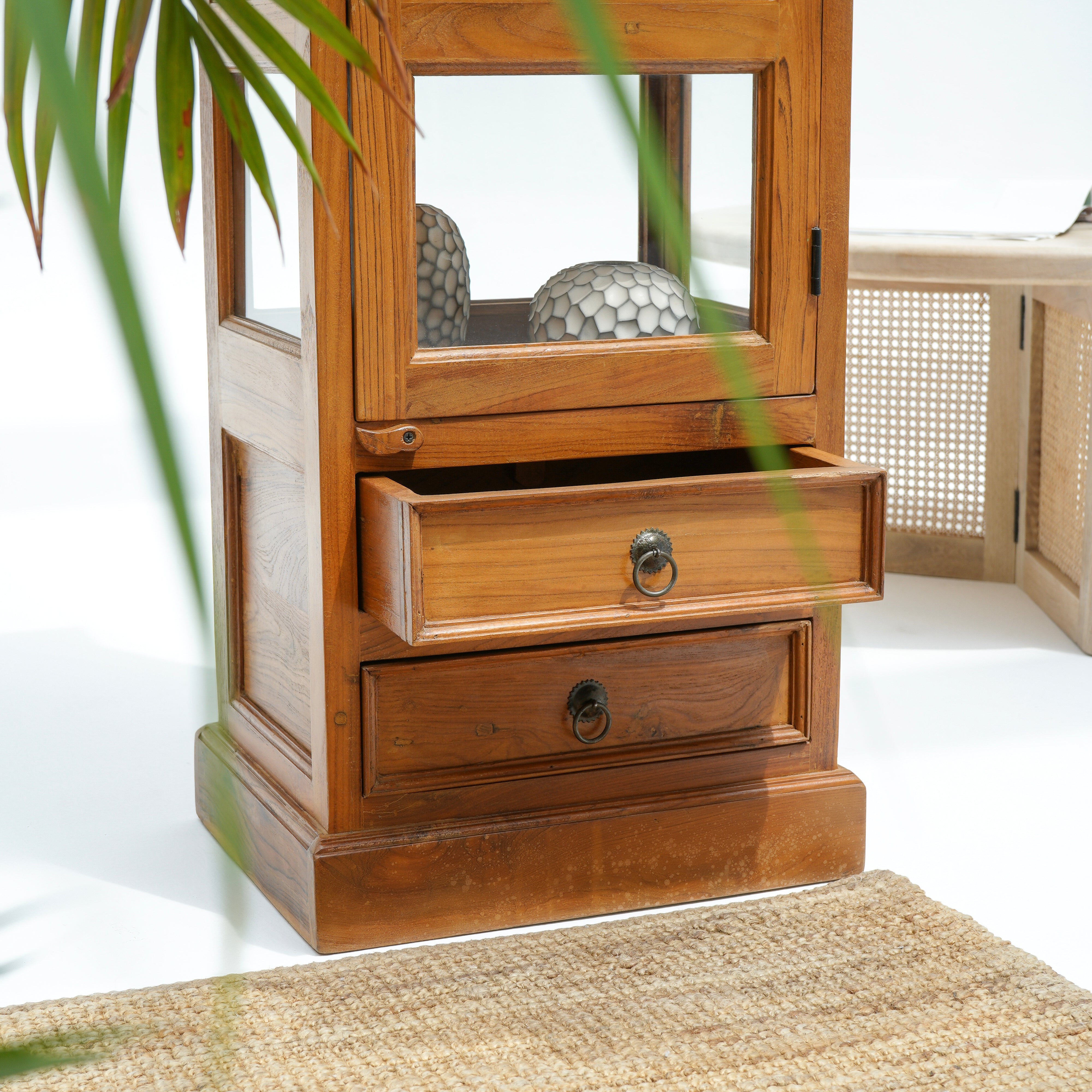Accra Artisan Glass Door Cabinet