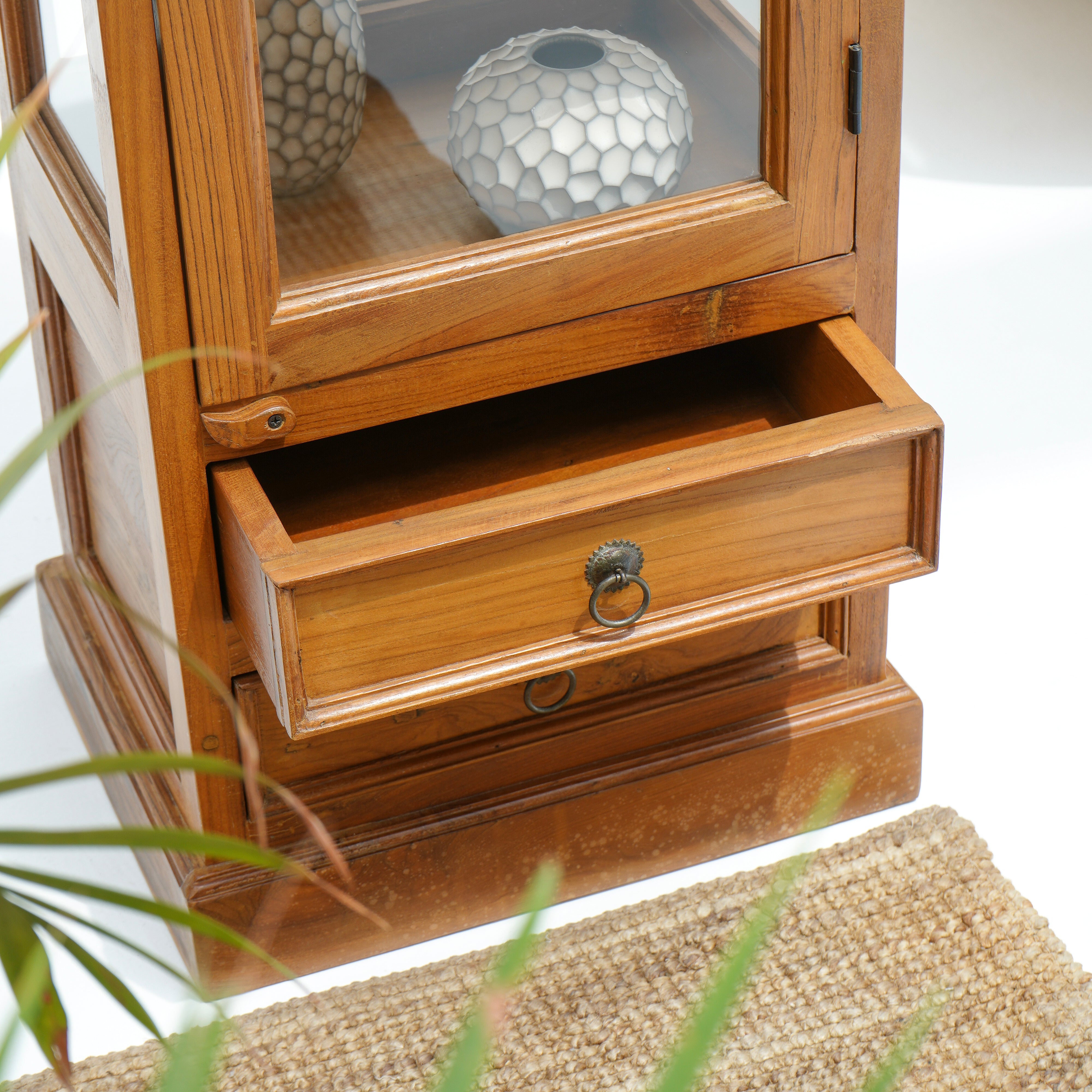 Accra Artisan Glass Door Cabinet