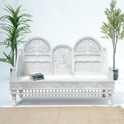 MAHARAJA WOODEN CARVED SOFA