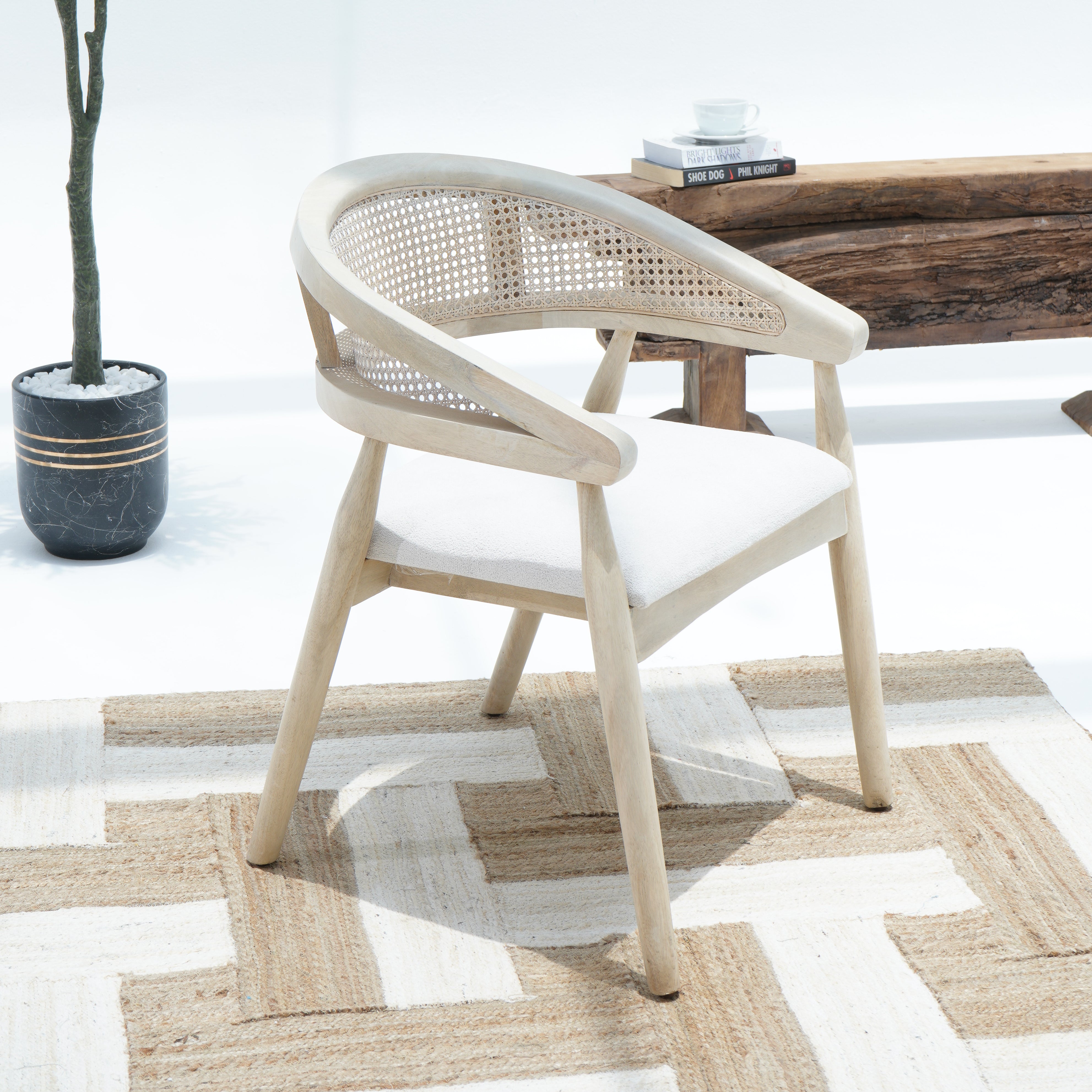 The Rattan Elegance Cane Chair
