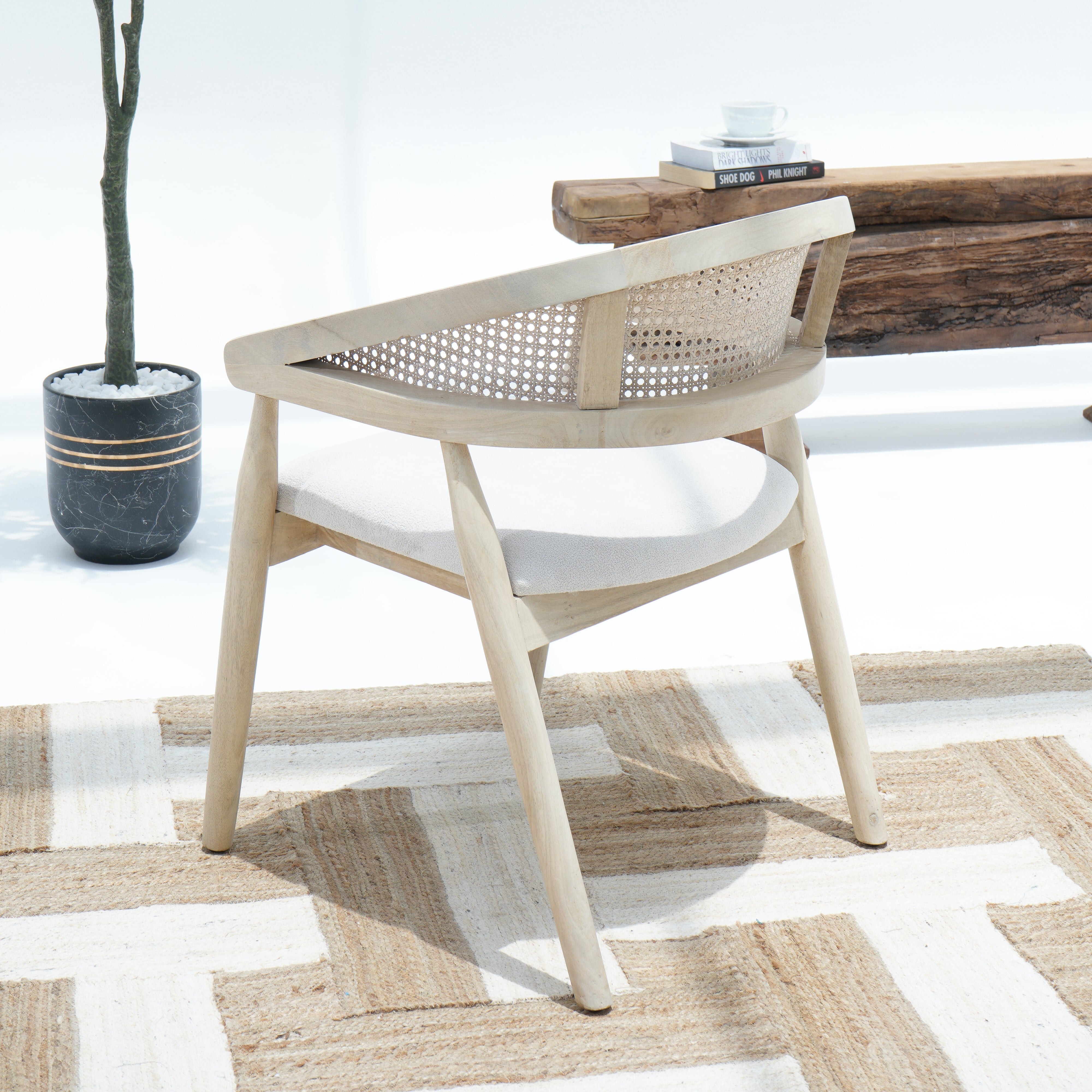 The Rattan Elegance Cane Chair