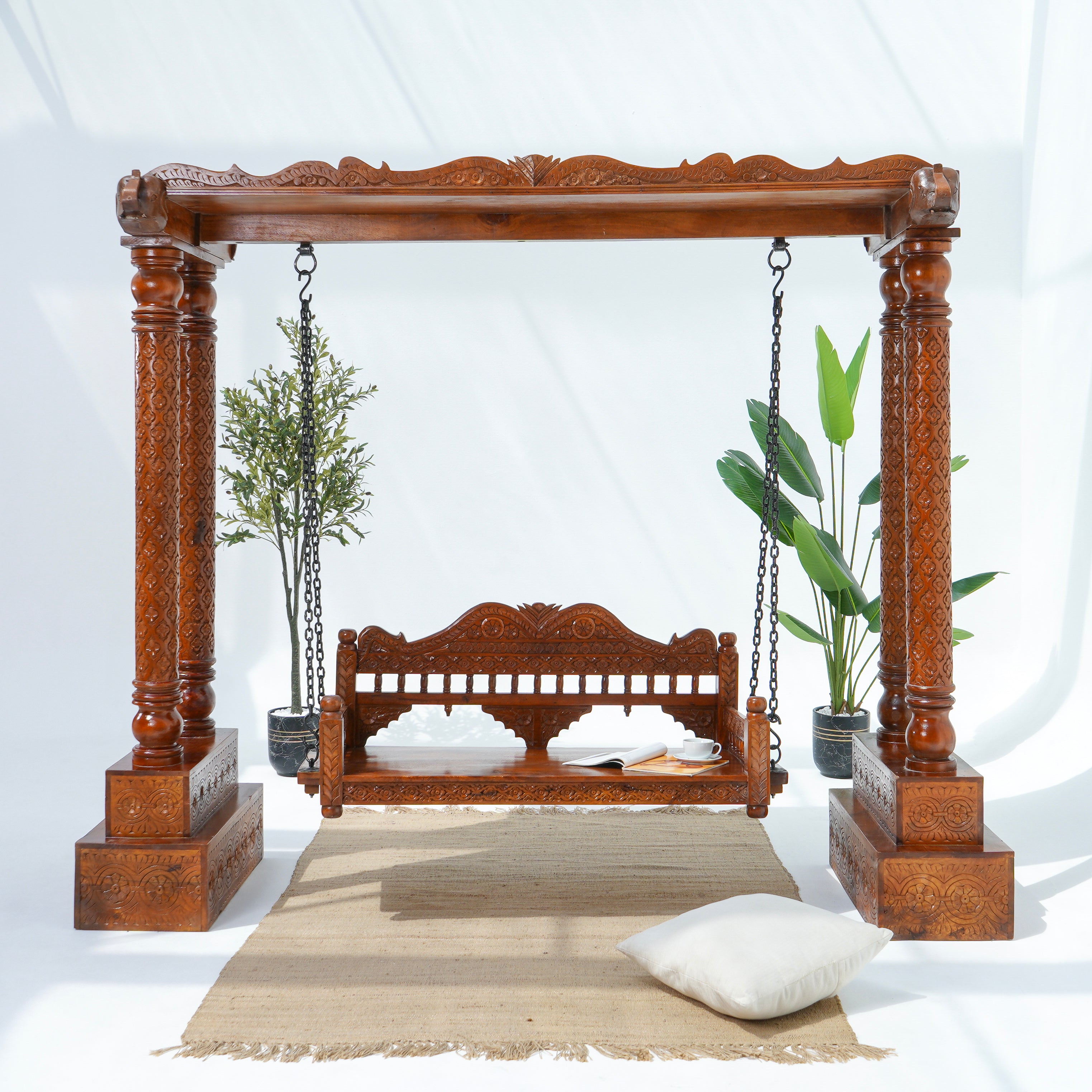 Wooden Natural Swing