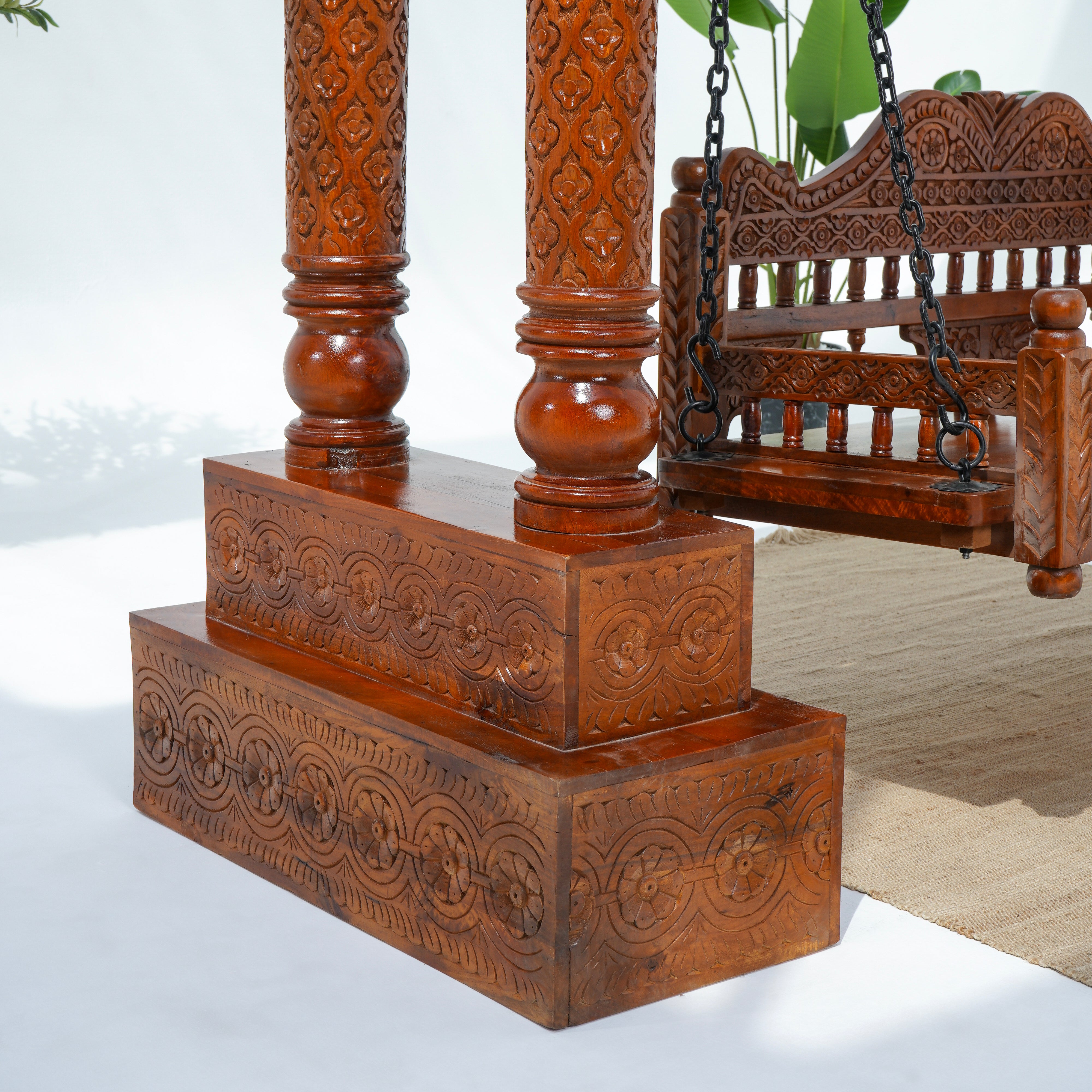 Wooden Natural Swing