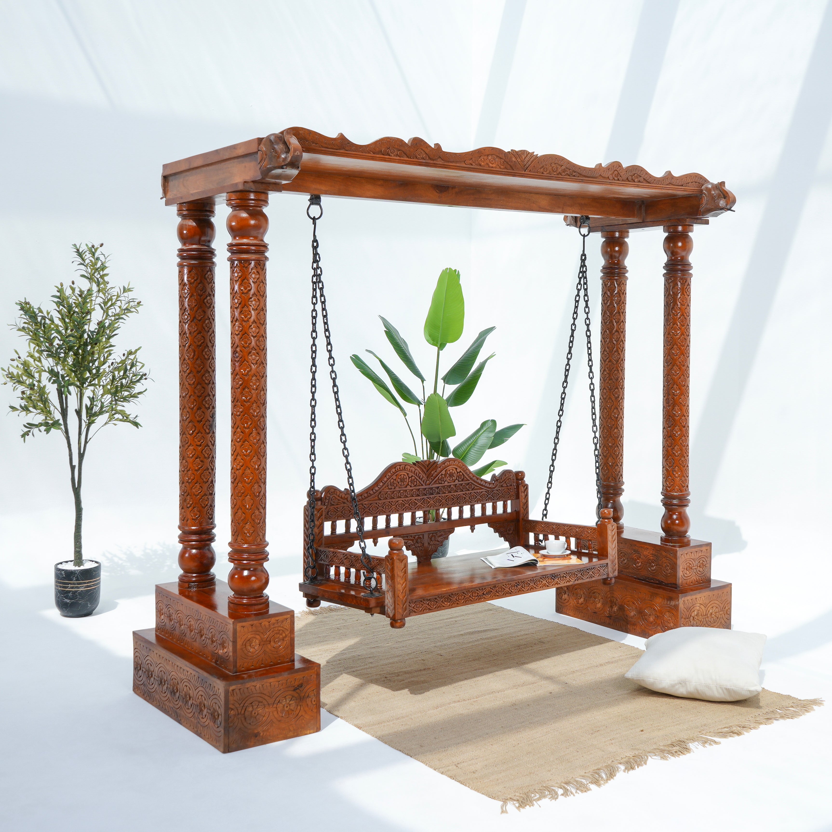 Wooden Natural Swing