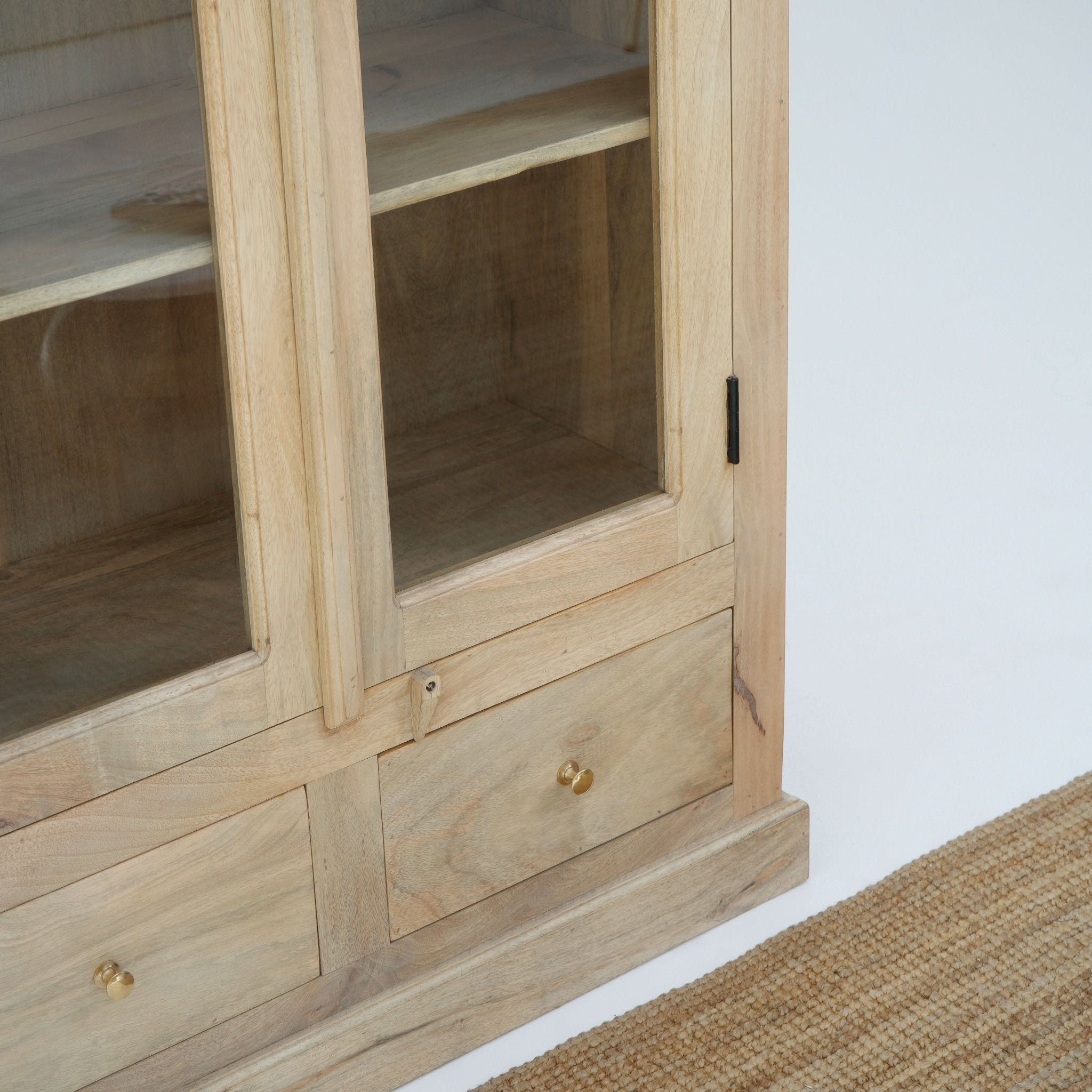 ABUJA ARTISTRY TWO GLASS DOOR CABINET - Art and craft furniture