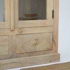 ABUJA ARTISTRY TWO GLASS DOOR CABINET - Art and craft furniture