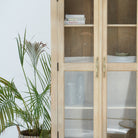 ABUJA ARTISTRY TWO GLASS DOOR CABINET - Art and craft furniture
