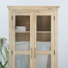 ABUJA ARTISTRY TWO GLASS DOOR CABINET - Art and craft furniture