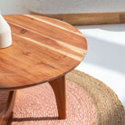 ACACIA ROUND COFFEE TABLE - Art and craft furniture
