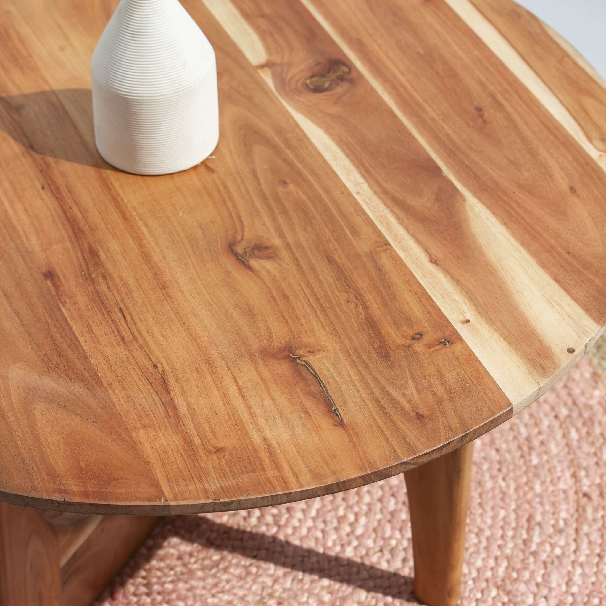 ACACIA ROUND COFFEE TABLE - Art and craft furniture