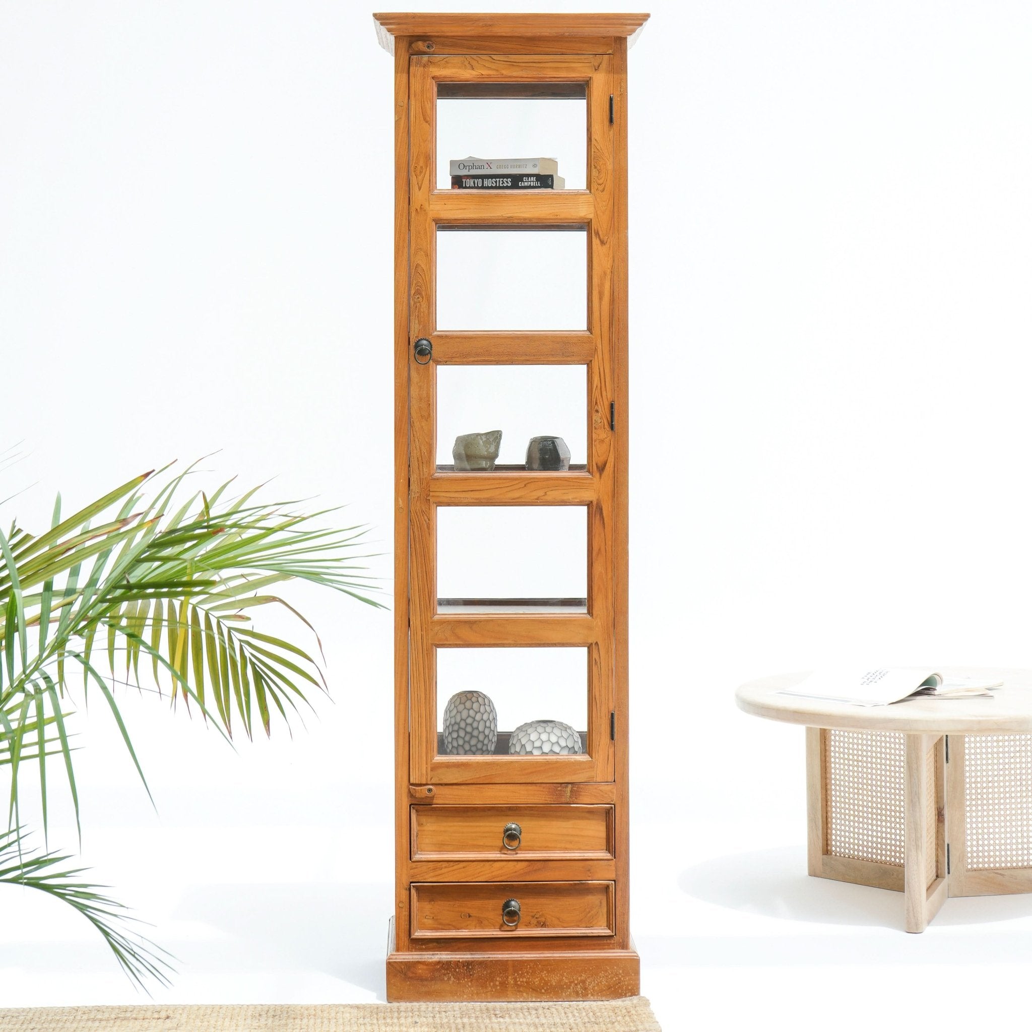 ACCRA ARTISAN GLASS DOOR CABINET - Art and craft furniture