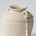 Alabaster Off White Vase - Art and craft furniture