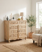 Alice 2 Door 2 Drawer Mango Wood Sideboard - Art and craft furniture