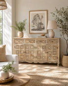 Alice 4 door & 4 Drawer Wooden Sideboard Cabinet - Art and craft furniture