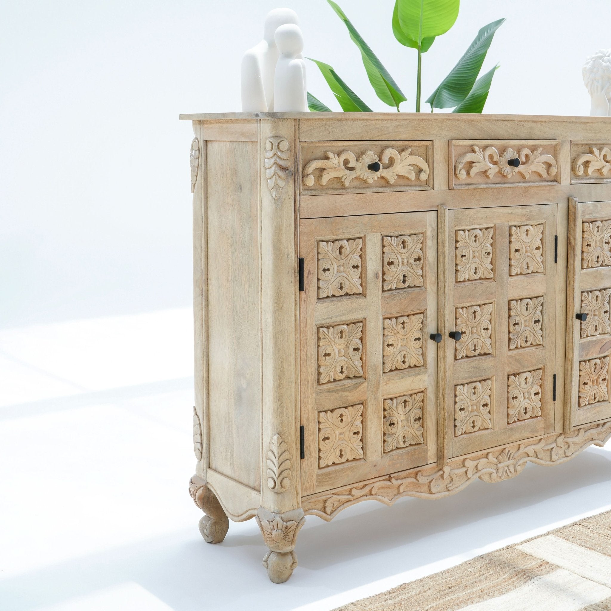 ALICE THREE DOOR THREE DRAWER SIDEBOARD - Art and craft furniture