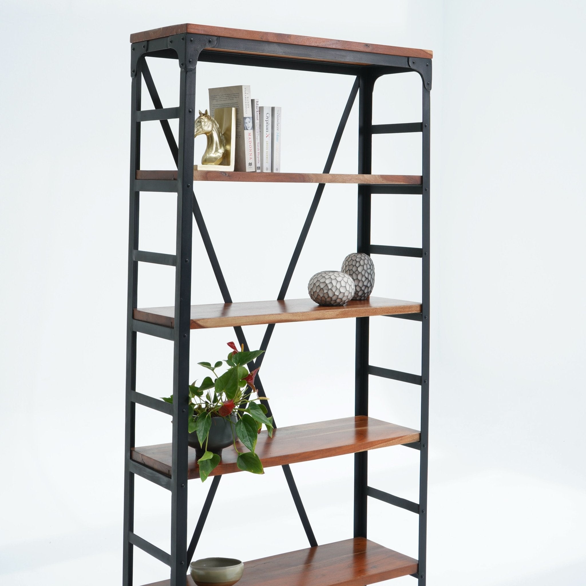 AMSTERDAM ACACIA WOOD BOOKSHELF - Art and craft furniture