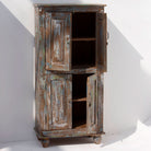 Antique Door Rustic Finish Cabinet - Art and craft furniture