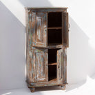 Antique Door Rustic Finish Cabinet - Art and craft furniture