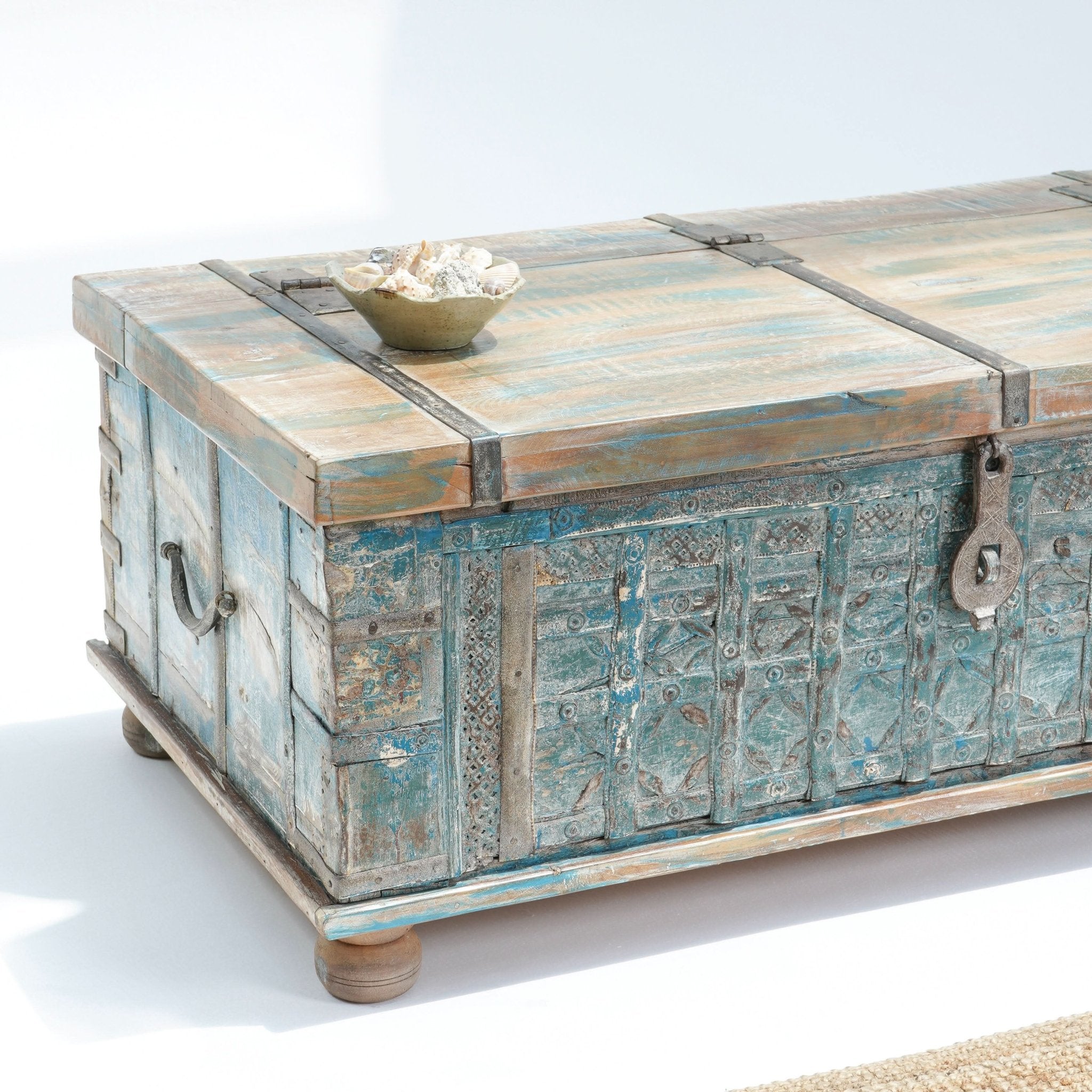 ANTIQUE PITARA BOX - Art and craft furniture