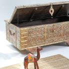 ANTIQUE TRUNK STORAGE BOX - Art and craft furniture