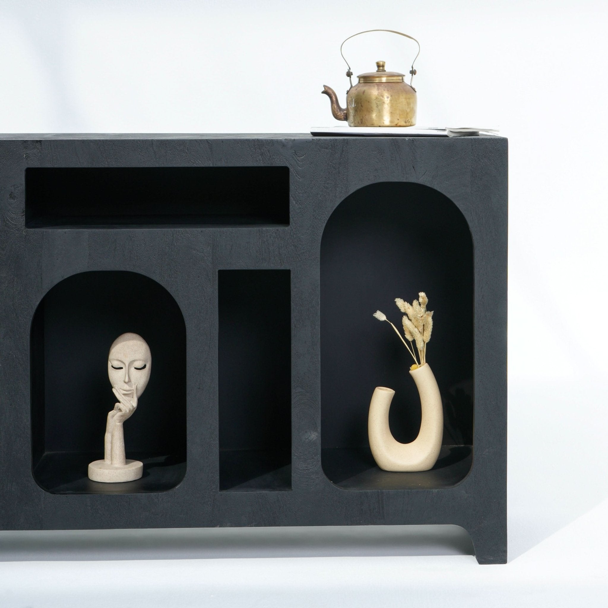 ARCH OPEN BLACK SIDEBOARD - Art and craft furniture