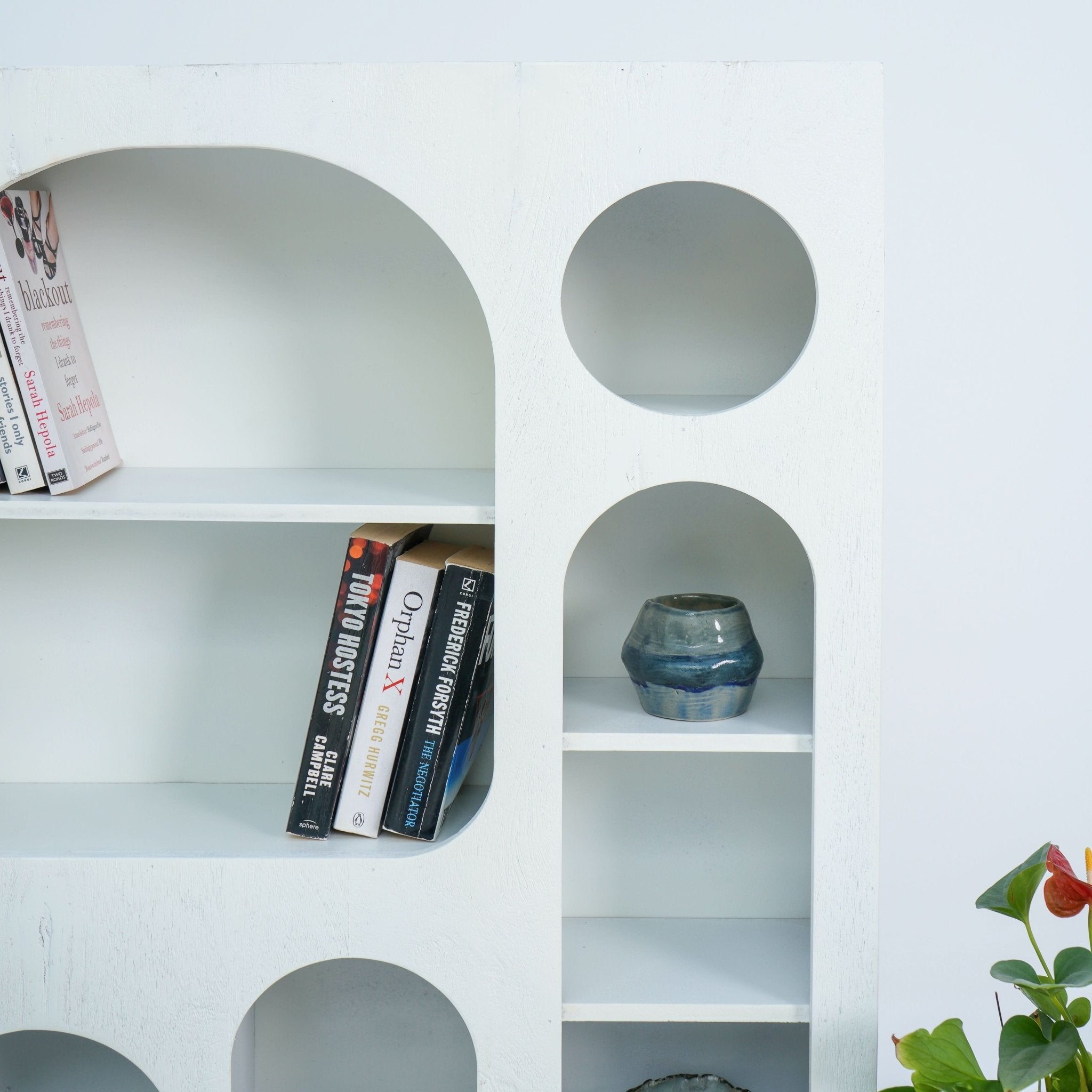 ARCH WALL HANGING OPEN BOOKSHELF - Art and craft furniture