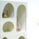 ARCH WHITE OPEN BOOKSHELF - Art and craft furniture
