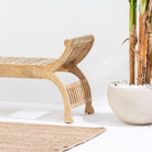 ARCO CURVED WOODEN PETTY BENCH - Art and craft furniture